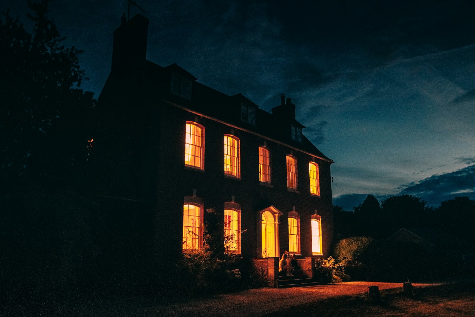 The Corner Residence at dusk